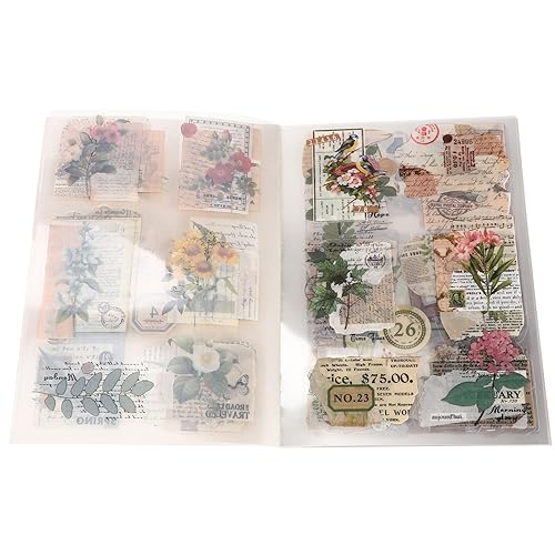 Gadpiparty 1 Packung Vintage Journal Kit mit Aufklebern Ästhetisches Scrapbooking Zubehör Pet Wasserfest und Langlebig für Einladungen Grußkarten und DIY Projekte von Gadpiparty