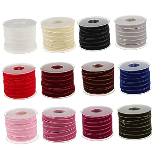 Gadpiparty 1 Rolle 20 Geschenkverpackungsband Satinband Band zum Verpacken dünn Nähen dekorativ Wickelband rustikal Schleife wickeln Stoff Samtband Sackleinenband geschenkband von Gadpiparty