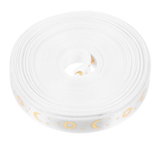 Gadpiparty 1 Rolle Bogenband Drahtband Für Kränze Dekoratives Blumenband Ramadan-geschenkband Ramadan -bänder Nähband Urlaubsband Wickelband Mondsternband Eid Mubarak-bänder Weiß Polyester Gadpiparty 1 Rolle Bogenband Drahtband Für Kränze Dekoratives Blumenband Ramadan-geschenkband Ramadan -bänder Nähband Urlaubsband Wickelband Mondsternband Eid Mubarak-bänder Weiß Polyester von Gadpiparty