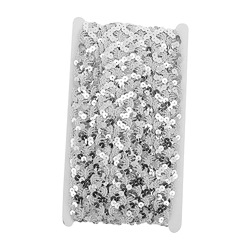 Gadpiparty 1 Rolle Breites Förmiges Glitzerband mit Pailletten Hochwertiges Dekorationsband für Kleidung Taschen und Kissenbezüge Yards pro Silbern Diy Bastelbedarf Gadpiparty 1 Rolle Breites Förmiges Glitzerband mit Pailletten Hochwertiges Dekorationsband für Kleidung Taschen und Kissenbezüge Yards pro Silbern Diy Bastelbedarf von Gadpiparty