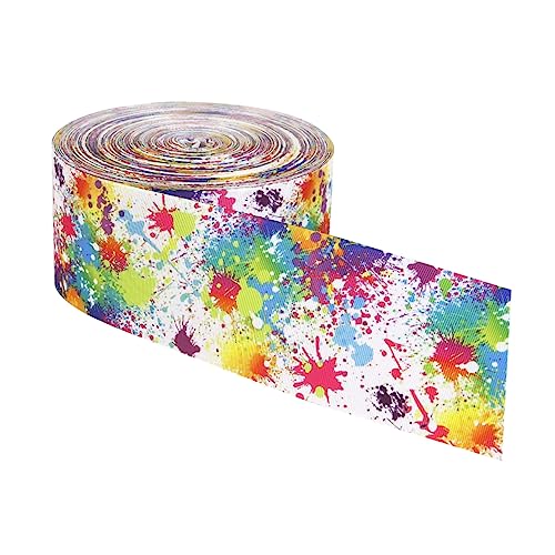 Gadpiparty 1 Rolle Bunte Drucke Breites DIY Handgemachtes Geschenkband für Dekoration Verpackung und Kreative Bastelprojekte Yards pro Rolle Gadpiparty 1 Rolle Bunte Drucke Breites DIY Handgemachtes Geschenkband für Dekoration Verpackung und Kreative Bastelprojekte Yards pro Rolle von Gadpiparty