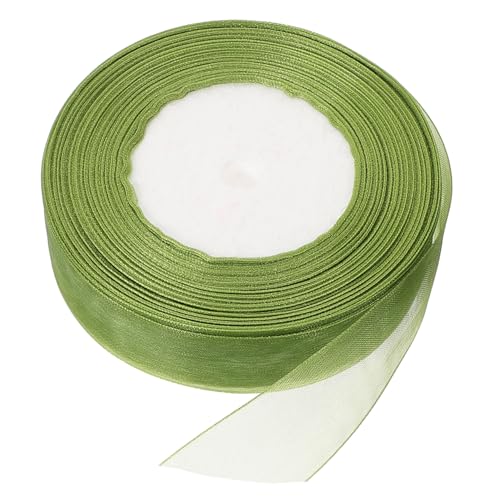 Gadpiparty 1 Rolle Buntes Schleifenband Satinband Zum Verpacken Geschenkband Festival Geschenkband Bastelband Heimwerkerbedarf Paketband Verpackungsbedarf Nylon Grün von Gadpiparty