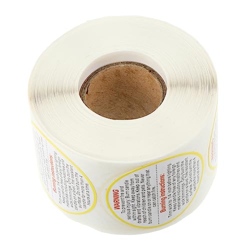 Gadpiparty 1 Rolle Candle Warning Sticker Selbstklebende Sicherheitsaufkleber für Kerzengläser für Branding und Dekoration für Verschiedene Oberflächen Gadpiparty 1 Rolle Candle Warning Sticker Selbstklebende Sicherheitsaufkleber für Kerzengläser für Branding und Dekoration für Verschiedene Oberflächen von Gadpiparty