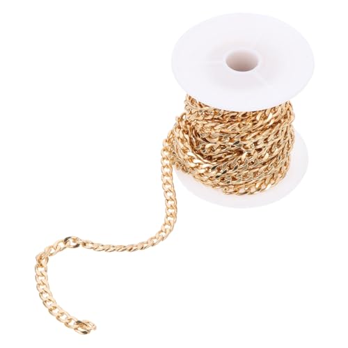 Gadpiparty 1 Rolle DIY-Ketten Halskette Stahlkette Schlüssel Silberkette für bastelbedarf hand schmuck halsreif DIY-Werkzeuge Schmuckketten zur Herstellung von Schmuck Rostfreier Stahl Golden Gadpiparty 1 Rolle DIY-Ketten Halskette Stahlkette Schlüssel Silberkette für bastelbedarf hand schmuck halsreif DIY-Werkzeuge Schmuckketten zur Herstellung von Schmuck Rostfreier Stahl Golden von Gadpiparty