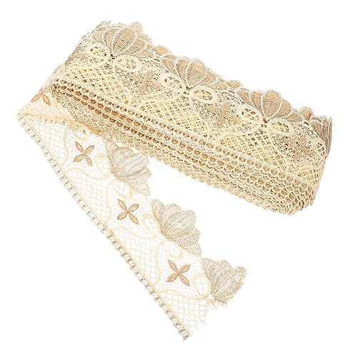 Gadpiparty 1 Rolle Dekoratives Spitzenband für Diy Wasserlösliche Stickerei Blütenborte Camel Yards für Hochzeiten Heimdekoration und Bastelprojekte Gadpiparty 1 Rolle Dekoratives Spitzenband für Diy Wasserlösliche Stickerei Blütenborte Camel Yards für Hochzeiten Heimdekoration und Bastelprojekte von Gadpiparty