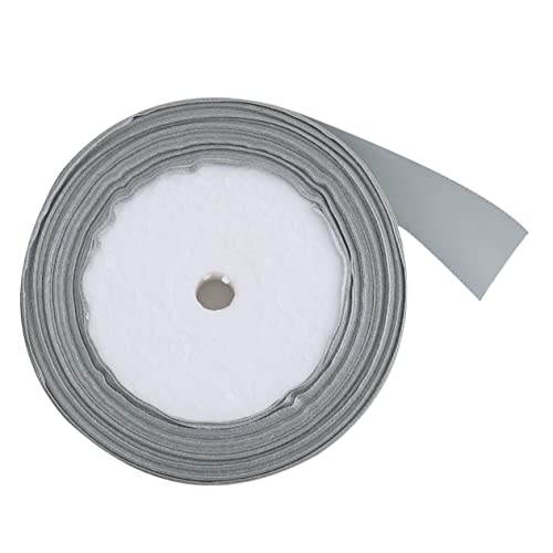 Gadpiparty 1 Rolle Doppelseitiges Satinband Graues Geschenkband für Hochzeiten Partys DIY Basteleien Geschenkverpackungen Blumensträuße und Dekorationen Yards von Gadpiparty