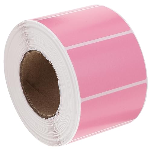 Gadpiparty 1 Rolle Farbiges Thermoetikettenpapier Thermalaufkleber Etikettenhersteller Etiketten Aufkleber Thermal- Farbe namensaufkleber Thermoaufkleber-Etiketten thermischer Aufkleber Rosa von Gadpiparty