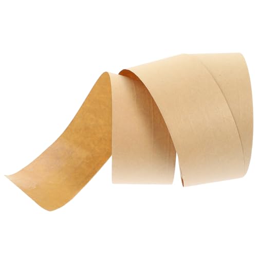 Gadpiparty 1 Rolle Feuchtes Papier Klebeband Hochgradig Klebend für Versiegeln von Kartons und Kunstwerken für Umweltfreundliches Verpacken und Starke Abdichtung von Gadpiparty