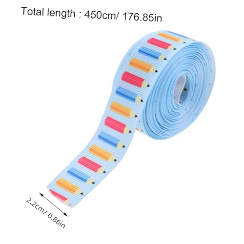 Gadpiparty 1 Rolle Geschenkbänder Zurück Zum Schulband Zum Basteln Bänder Zum Verpacken Bänder Zum Basteln Band Zum Thema Schule Farben Wickelband Rosa Schleife Kind Polyester von Gadpiparty