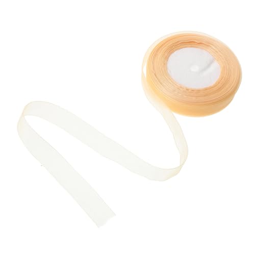 Gadpiparty 1 Rolle Geschenkband Dicke Bänder Geschenkband Satin Dünnes Band Seidenband Weißes Band Hochzeitsgeschenk Festival Bastelband Festival Paketband Chiffon Golden von Gadpiparty
