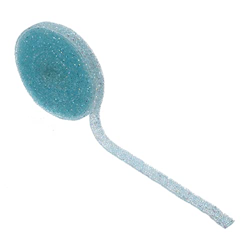 Gadpiparty 1 Rolle Heißer Schmelze Rückenkleber -strassstein Hotfix Klebrig Scrapbooking Uv Strassband Selbstklebend Wellig Verpackung Bunt Diamant Heißschmelzkleber Sky-blue von Gadpiparty