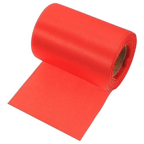 Gadpiparty 1 Rolle Hochzeitsdekoration Geschenkband Breit Rotes Dekorationsband für Feste Geschenkverpackung und DIY Bastelprojekte für Hochzeiten und Feiern von Gadpiparty