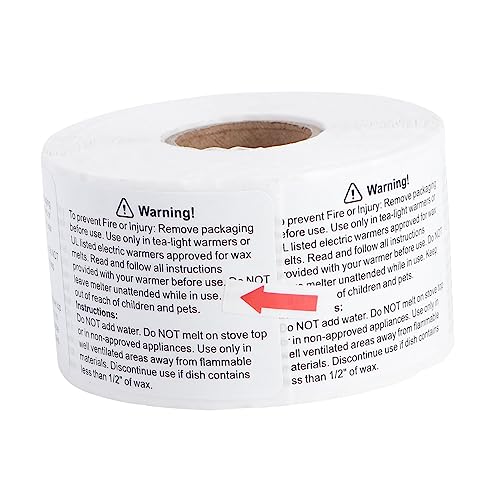 Gadpiparty 1 Rolle Kerzensicherheitsaufkleber Etikett Schmelzen Flammenlose Kerzen Flackern Kerzen Duftend Sicherheitsaufkleber Für Kerzenglas Warnschild Für Kerzen Papier Gadpiparty 1 Rolle Kerzensicherheitsaufkleber Etikett Schmelzen Flammenlose Kerzen Flackern Kerzen Duftend Sicherheitsaufkleber Für Kerzenglas Warnschild Für Kerzen Papier von Gadpiparty