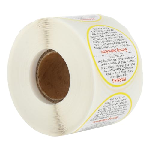 Gadpiparty 1 Rolle Kerzensicherheitsaufkleber Kerzenglas Aufkleber-Etiketten Etiketten für Kerzengläser Warnaufkleber Warnscheiben Warnlabel Aufkleber Papier Gadpiparty 1 Rolle Kerzensicherheitsaufkleber Kerzenglas Aufkleber-Etiketten Etiketten für Kerzengläser Warnaufkleber Warnscheiben Warnlabel Aufkleber Papier von Gadpiparty