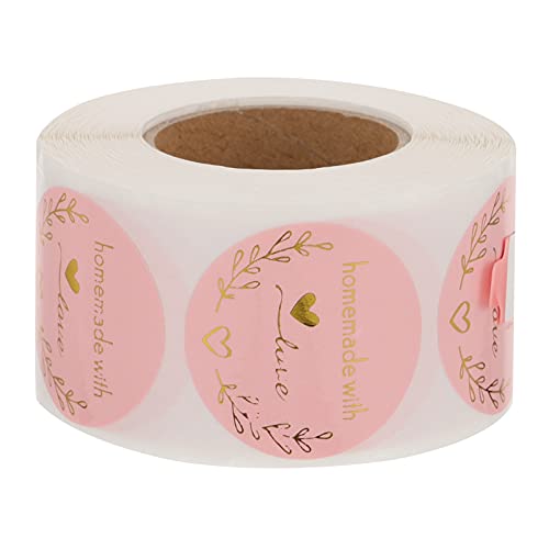 Gadpiparty 1 Rolle Kreative Aufkleber Versiegeln von Hochzeitsgeschenken Runde Selbstklebende Etiketten mit Liebevollen Designs für Backwaren und Persönliche von Gadpiparty