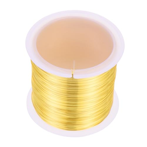 Gadpiparty 1 Rolle Kupferkabel Verdrehte Runden Biegbar Machen Herstellung Twist Draht Für Das Handwerk Flexibler Schmuckdraht Kupferschmuckzubehör Herstellen Schmuck Draht Basteldraht Golden von Gadpiparty
