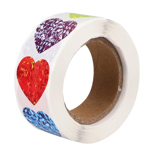 Gadpiparty 1 Rolle Liebe Aufkleber Etikett Liebe Herz Herzen Buchstabenherz -Label -Aufkleber Gruß valentinstag aufkleber Geschenkbevorzugungsaufkleber Siegel Aufkleber Papier von Gadpiparty