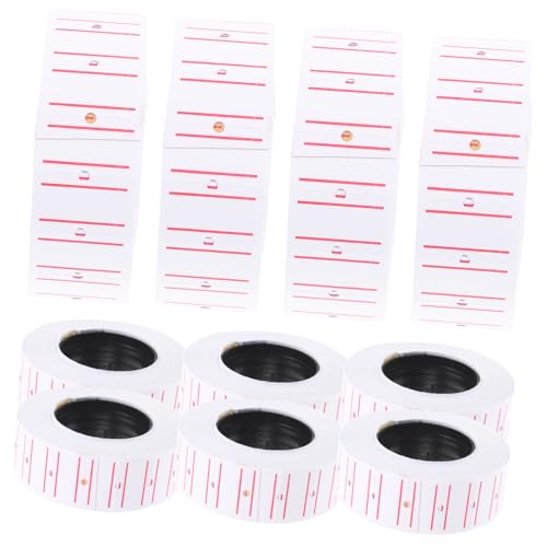 Gadpiparty 1 Rolle Preisschilder für Geschäfte Selbstklebende Etiketten aus Kraftpapier für Preisgestaltung und Produktkennzeichnung Langlebig und Einfach zu Verwenden von Gadpiparty