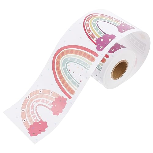 Gadpiparty 1 Rolle Regenbogen-Rand-Aufkleber Grenzausstattung Regenbogen-Pinnwandverkleidung hängend Klassenzimmer trimmen Randleiste für Pinnwand Tafelgrenzdekoration Kupferplattenaufkleber von Gadpiparty