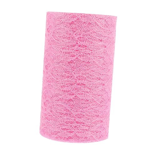 Gadpiparty 1 Rolle Spitzenspitzen -tischdecke Hochzeitsapplikation Spitze Stickerei Spitze Spitzenband Nähen Spitze Nähen Spitzenbesatz Spitze Zum Nähen Bastelspitze Rosa Nylongarn von Gadpiparty