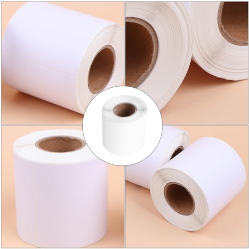 Gadpiparty 1 Rolle Thermopapier Etikettenrolle für Drucker Selbstklebend Wasser Öl und Alkoholbeständig Etiketten für Büro und Organisation von Gadpiparty