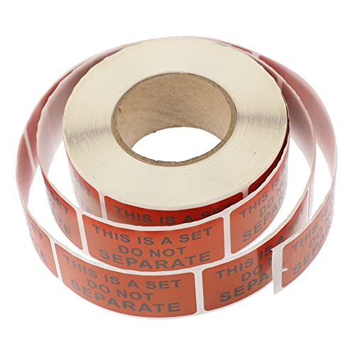 Gadpiparty 1 Rolle WARNUNGSLOGAN TAGS Warnaufkleber für die Versandverpackung Versandpaketwarnaufkleber Versandetiketten Warnetiketten auf Verpackungen Selbstklebendes beschichtetes Papier von Gadpiparty
