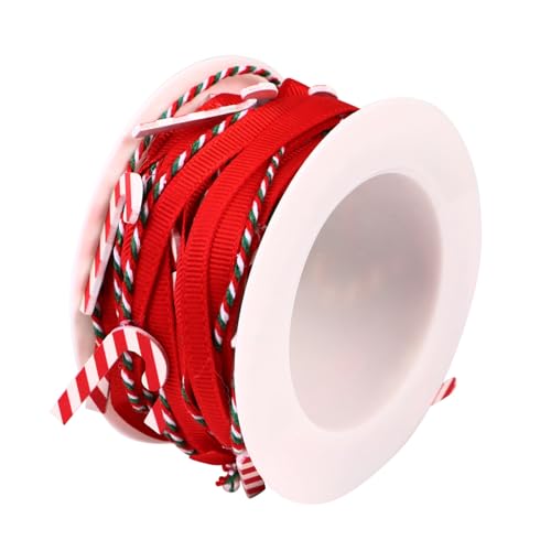 Gadpiparty 1 Rolle Weihnachts DIY Dekorationsband Vielseitiges Zartes Geschenkband für Bastelprojekte Band für Weihnachtsfeiern und Kreative Dekorationen von Gadpiparty