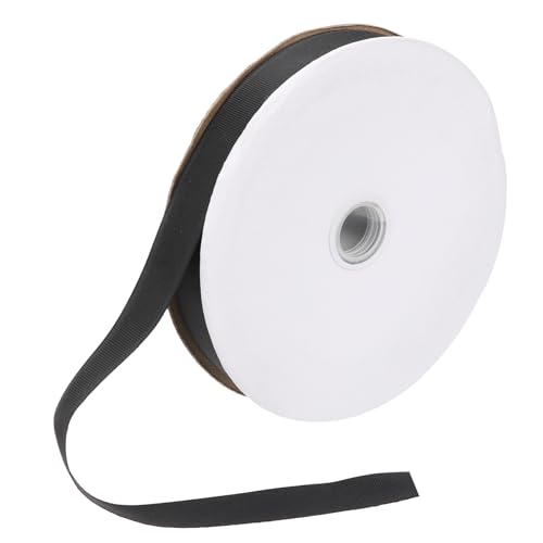 Gadpiparty 1 Rolle verpackung Band Geschenkband Bastelband machen Stoffbänder Schleifen wickeln Seide Party Bänder zum Basteln Band zum Basteln Dekorative Bänder Polyester Schwarz von Gadpiparty
