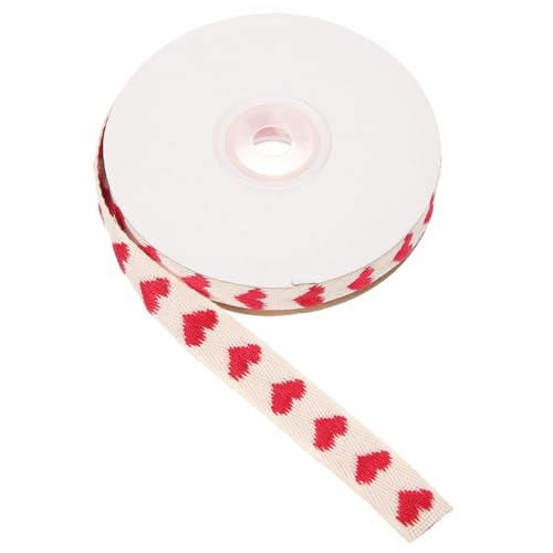 Gadpiparty 1 Rolle verschleißfestes Geschenkband Herzen dekoratives Band seidenband ribbon decor Bastelband für den täglichen Gebrauch Paketband für den täglichen Gebrauch Polyester Baumwolle Gadpiparty 1 Rolle verschleißfestes Geschenkband Herzen dekoratives Band seidenband ribbon decor Bastelband für den täglichen Gebrauch Paketband für den täglichen Gebrauch Polyester Baumwolle von Gadpiparty