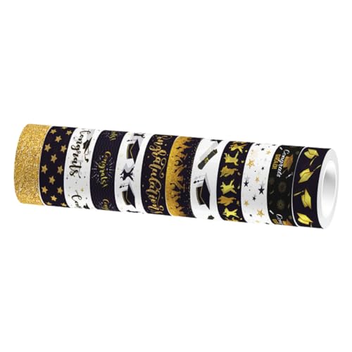 Gadpiparty 1 Satz Abschlusskappendekoration Klebeband Scheckheft Scrapbbok Abschlussband Tagebuchband Basteln Sammelalbum Abschluss-washi-tape Washi-tape-ästhetik Japanisches Papier 12rollen Gadpiparty 1 Satz Abschlusskappendekoration Klebeband Scheckheft Scrapbbok Abschlussband Tagebuchband Basteln Sammelalbum Abschluss-washi-tape Washi-tape-ästhetik Japanisches Papier 12rollen von Gadpiparty