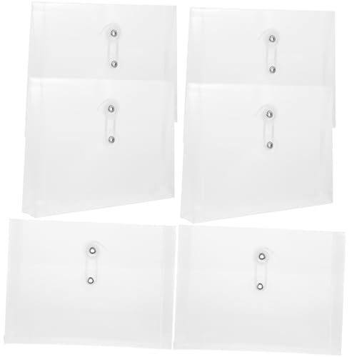 Gadpiparty 1 Satz Aktenhalter Aufbewahrungssack Storage Pockets Dokumentenmappe Aktenordner Ziehen Um Tasche Briefumschläge Wasserdichte Beutel Dokumentinhaber Baumwollfaden Weiß 6 Stück von Gadpiparty