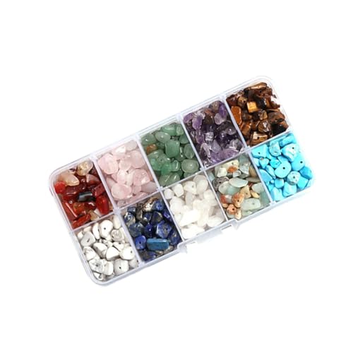 Gadpiparty 1 Satz Armband Perlenmaterial Halskette Herstellung Unregelmäßige Splittersteinperlen Schmuck von Gadpiparty