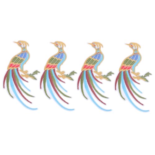 Gadpiparty 1 Satz Aufnäher Für Kleidungsstücke Embroidery Aufbügelbilder Verkleidung Dekoringe Stickereiapplikationen Bunt Einzigartige Kleidungsflecken Stoffaufkleber Colorful 4 Stück von Gadpiparty