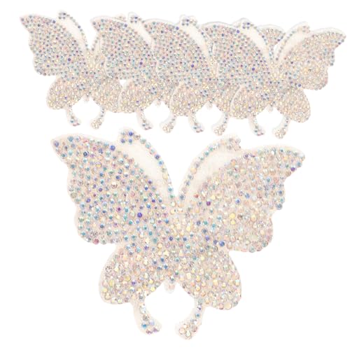 Gadpiparty 1 Satz Autoaufkleber Aus Kristall Funkelnd Dekoration Glänzend Klein Verschönert Schmetterling Mädchen Ornamente Autoaufkleber Mit Strass Strasssteine 5 Stück von Gadpiparty