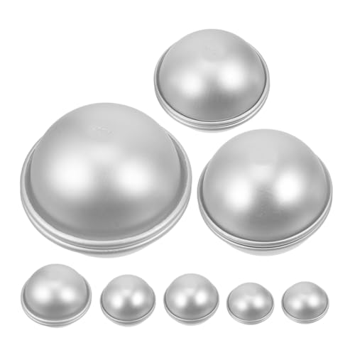 Gadpiparty 1 Satz Backform Bad Form in Kugelform Salz Schimmel Ball Seifenformen Für Die Seifenherstellung Kuchenform Form Zur Herstellung Von Seifenkugeln Aluminiumlegierung Silber 16 Stück von Gadpiparty