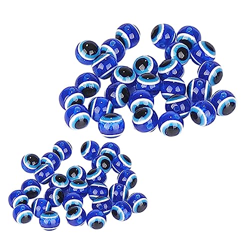Gadpiparty 1 Satz Blauäugige Resin Rundperlen Diy Spacer Beads Für Armbänder Und Bastelprojekte 400 Stück von Gadpiparty