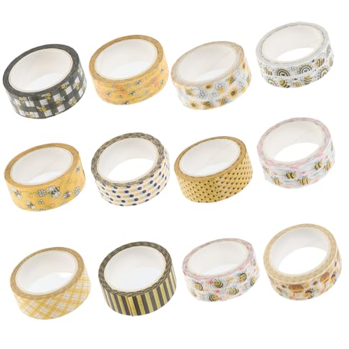 Gadpiparty 1 Satz Blumenband Bienengartendekoration Süßes Band Blumen- Verpackung Bastelband Dekorative Bänder Für Sammelalben Washi Tape Zum Aufzeichnen Druckband Aufkleber 12rollen Gadpiparty 1 Satz Blumenband Bienengartendekoration Süßes Band Blumen- Verpackung Bastelband Dekorative Bänder Für Sammelalben Washi Tape Zum Aufzeichnen Druckband Aufkleber 12rollen von Gadpiparty