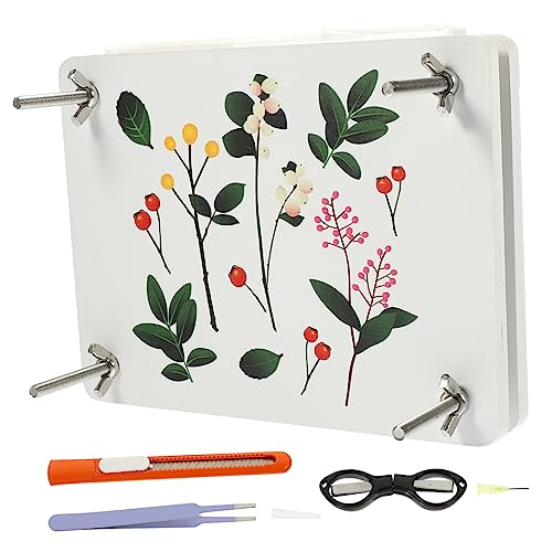 Gadpiparty 1 Satz Blumenpressen Kit Holz Professionelles für Diy und Pflanzenpressen für Gartenliebhaber und Bastelprojekte Stabiler Trockenplatten für Ergebnisse von Gadpiparty