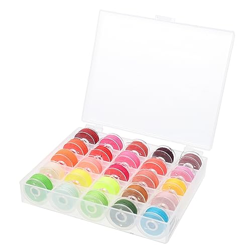 Gadpiparty 1 Satz Bobbin Faden mit Aufbewahrungskoffer Farben Tragbar Langlebig und Kompatibel mit Verschiedenen Nähmaschinen Nähzubehör für Anfänger und Profis für Projekte von Gadpiparty
