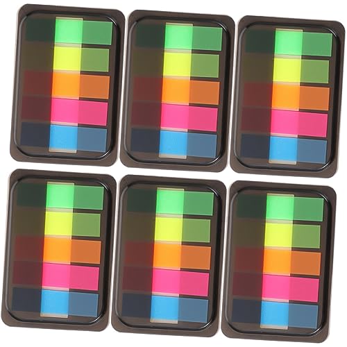 Gadpiparty 1 Satz Boxen Farbige Lese Markierungstabs Selbstklebende Buch Index Tabs Praktische Annotation Sticker Für Schule Büro Und Zuhause Langlebige Haftnotizen Für Einfaches 6boxen Gadpiparty 1 Satz Boxen Farbige Lese Markierungstabs Selbstklebende Buch Index Tabs Praktische Annotation Sticker Für Schule Büro Und Zuhause Langlebige Haftnotizen Für Einfaches 6boxen von Gadpiparty