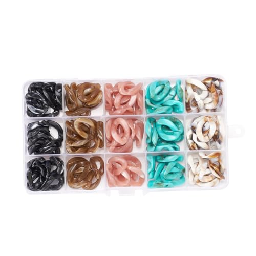 Gadpiparty 1 Satz Bunte Acrylringe für Schmuckherstellung DIY Ohr und Armbänder Zubehör für Kreative Projekte Langlebige Materialien für Bastelarbeiten und Geschenkideen von Gadpiparty