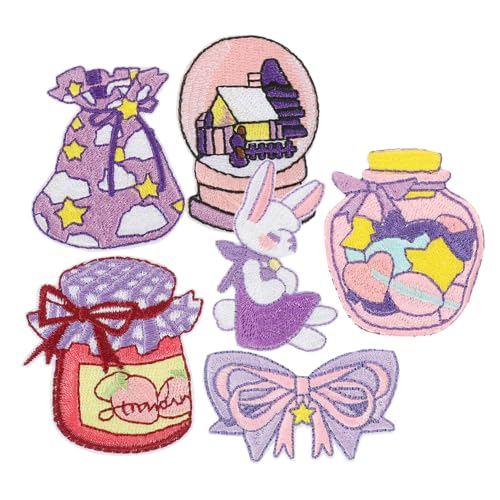 Gadpiparty 1 Satz Cartoon Stickerei Patches Bügel Und Nähflicken Für Kleidung Taschen Und Hüte Für Diy Projekte Und Kreative Reparaturen Vielseitige Applikationen Für 6 Stück Gadpiparty 1 Satz Cartoon Stickerei Patches Bügel Und Nähflicken Für Kleidung Taschen Und Hüte Für Diy Projekte Und Kreative Reparaturen Vielseitige Applikationen Für 6 Stück von Gadpiparty