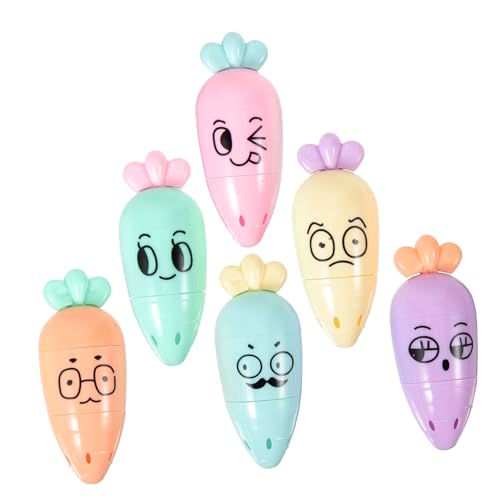 Gadpiparty 1 Satz Cartoon-textmarker Mini Textmarker Marker Schreibwaren Notizen-marker Schule Tägliches Zubehör Sammelalbum-marker Für Den Haushalt Flüssig 6 Stück Gadpiparty 1 Satz Cartoon-textmarker Mini Textmarker Marker Schreibwaren Notizen-marker Schule Tägliches Zubehör Sammelalbum-marker Für Den Haushalt Flüssig 6 Stück von Gadpiparty