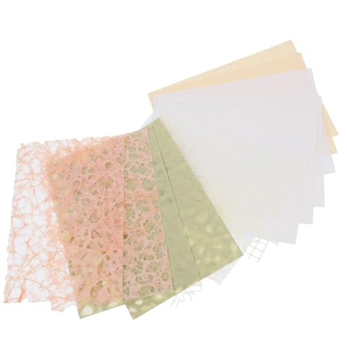 Gadpiparty 1 Satz Collage Dekorationspapier Handwerk Farbe Sammelalbum farbig texturiert Tagebuch Notizbuch Papier Tagebuchmaterial Papier Sammelmaterial Papier Schrottbuchpapier Gittergewebe von Gadpiparty