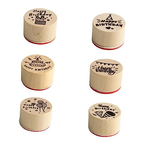 Gadpiparty 1 Satz Creative Party Seal Basteln Briefmarken Stempelkissen Scrapbooking-stempel Album Pads Weihnachtsdeko Scrapbooking-holzstempel Naturholzstempel 6 Stück Gadpiparty 1 Satz Creative Party Seal Basteln Briefmarken Stempelkissen Scrapbooking-stempel Album Pads Weihnachtsdeko Scrapbooking-holzstempel Naturholzstempel 6 Stück von Gadpiparty