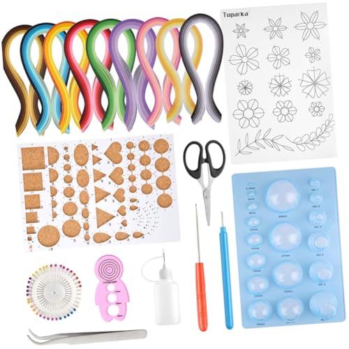 Gadpiparty 1 Satz DIY Papier Quilling Set Teile Bastelmaterial für Projekte für Anfänger und Profis Farblaken für Kunsthandwerk und Dekoration für Schule und Zuhause Gadpiparty 1 Satz DIY Papier Quilling Set Teile Bastelmaterial für Projekte für Anfänger und Profis Farblaken für Kunsthandwerk und Dekoration für Schule und Zuhause von Gadpiparty