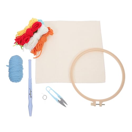 Gadpiparty 1 Satz DIY Punch Stickerei Set für Runde Stoffbasis Schere Faden und Zubehör Handwerk im Kleinen Regenbogen Stil für Zuhause Gadpiparty 1 Satz DIY Punch Stickerei Set für Runde Stoffbasis Schere Faden und Zubehör Handwerk im Kleinen Regenbogen Stil für Zuhause von Gadpiparty