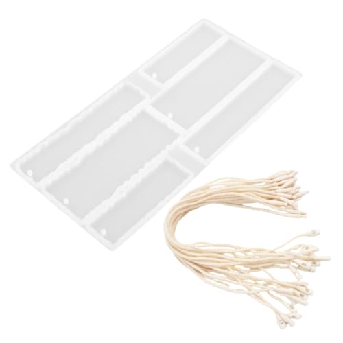 Gadpiparty 1 Satz DIY Silikon Lesezeichen Gießform Wiederverwendbare Silikonform für Bastelprojekte für Epoxidharz Uv Harz und Mehr Lesezeichenbändern von Gadpiparty