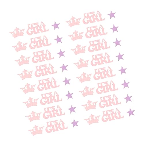 Gadpiparty 1 Satz Dekorative Tischkonfetti für Babyparty Crown und Tischdekoration für Babygeschlechtsenthüllung und Sicher und Langlebig Sorgt für Festliche von Gadpiparty