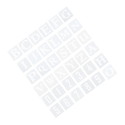 Gadpiparty 1 Satz Diy Buchstaben Und Zahlen Schablonen Wiederverwendbare Malvorlagen Für Kreative Zeichenschablonen Sicherem Material Für Bastelprojekte Und Dekorative Kunstwerke 36 Stück von Gadpiparty